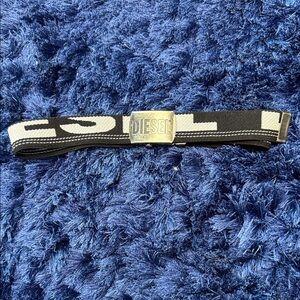 Diesel Monochrome Logo Belt
